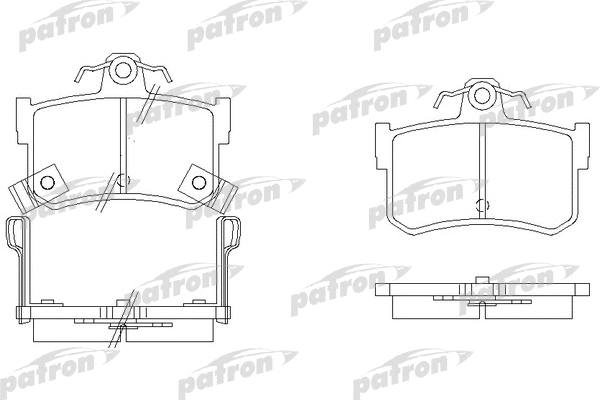 Kit de plaquettes de frein, frein à disque PATRON PBP917