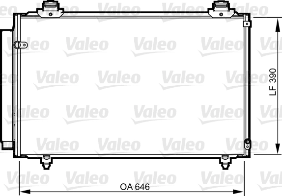 Condenseur, climatisation VALEO 814212