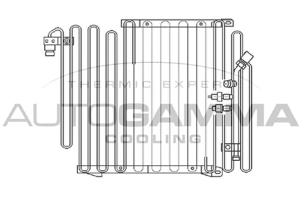 Condenseur, climatisation AUTOGAMMA 102573