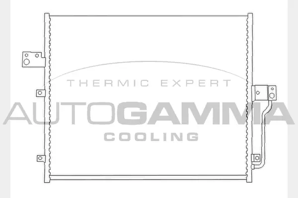 Condenseur, climatisation AUTOGAMMA 104440
