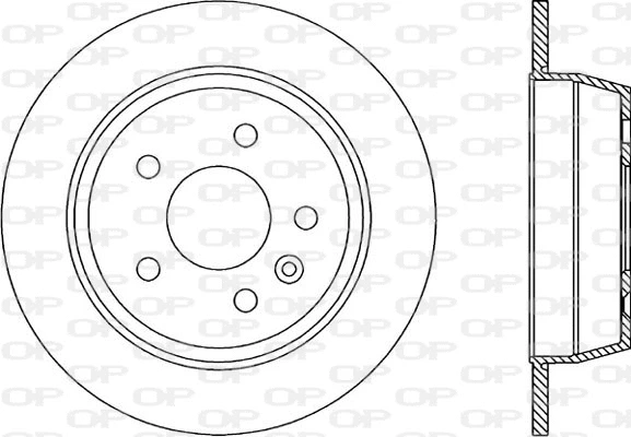 Disque de frein OPEN PARTS BDA1705.10