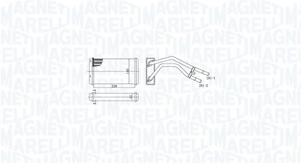 Système de chauffage MAGNETI MARELLI 350218477000