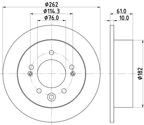 Disque de frein MINTEX MDC2373