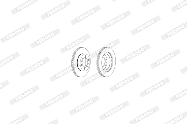 Disque de frein FERODO DDF2284X