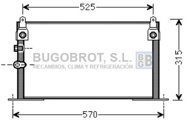 Condenseur, climatisation BUGOBROT 62-TO5585