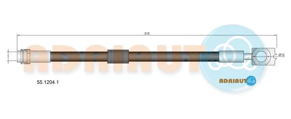 Flexible de frein ADRIAUTO 55.1204.1