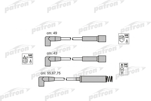Kit de câbles d'allumage PATRON PSCI1008