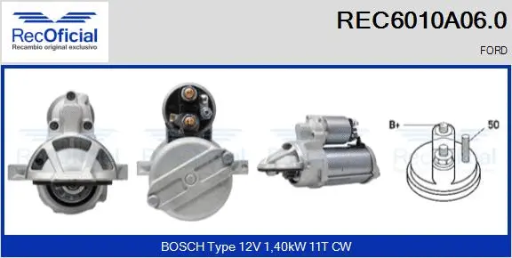Démarreur RECOFICIAL REC6010A06.0