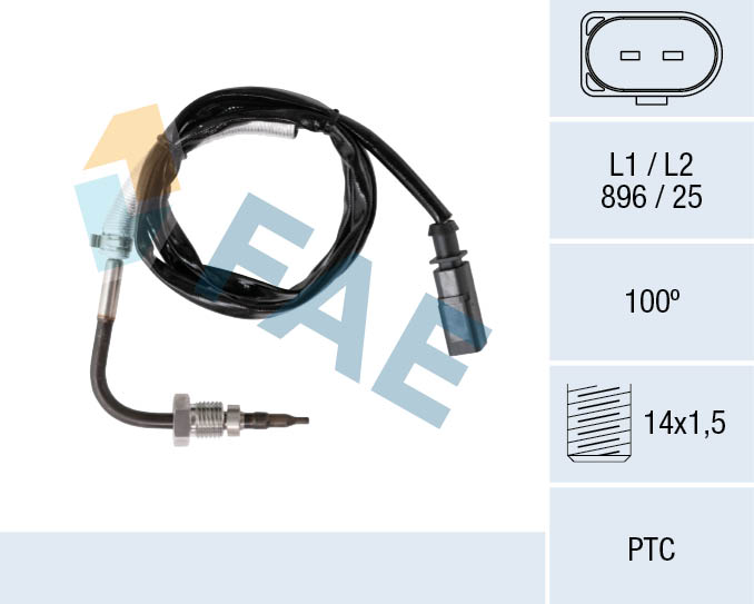 Capteur, température des gaz FAE 68093