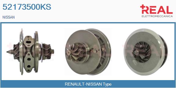 Groupe carter, turbocompresseur REAL 52173500KS