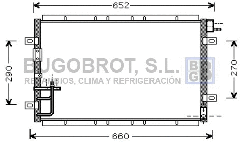 Condenseur, climatisation BUGOBROT 62-KA5030