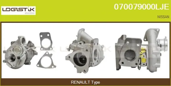 Turbocompresseur, suralimentation LGK 070079000LJE
