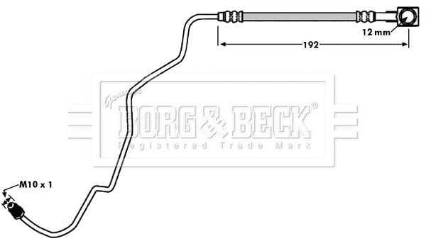 Flexible de frein BORG & BECK BBH7936