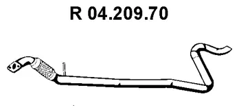 Tuyau d'échappement EBERSPÄCHER 04.209.70