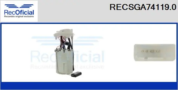 unité d'alimentation de carburant RECOFICIAL RECSGA74119.0