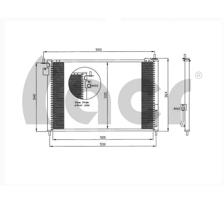 Condenseur, climatisation ACR 300646