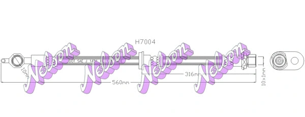 Flexible de frein KAWE H7004