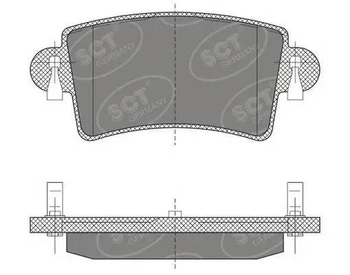 Kit de plaquettes de frein, frein à disque SCT - MANNOL SP 496 PR