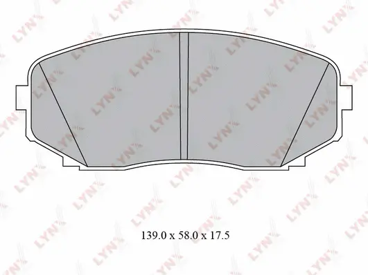 Kit de plaquettes de frein, frein à disque LYNXAUTO BD-5116