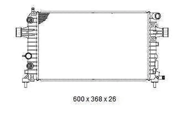 Radiateur, refroidissement du moteur ORDONEZ 2065090