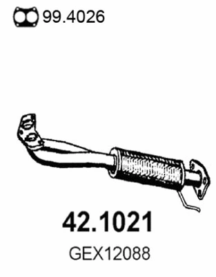 Tuyau d'échappement ASSO 42.1021