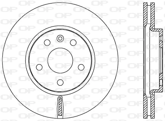 Disque de frein OPEN PARTS BDR2535.20