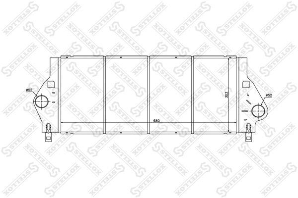Refroidisseur d'air de suralimentation STELLOX 10-40065-SX