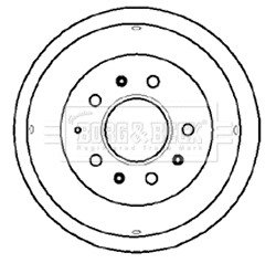 Tambour de frein BORG & BECK BBR7031