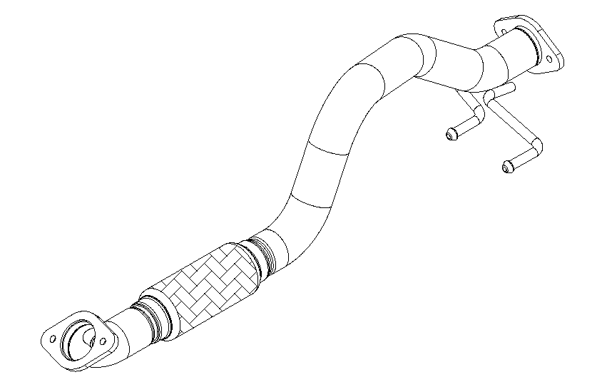 Tuyau d'échappement Vellerand 15349