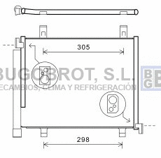 Condenseur, climatisation BUGOBROT 62-VW5327