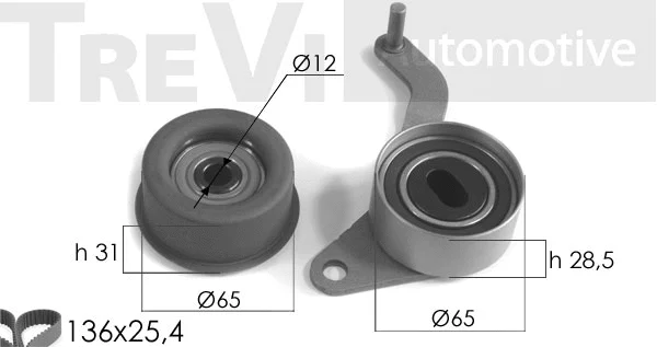 Kit de courroie crantée TREVI AUTOMOTIVE KD1076