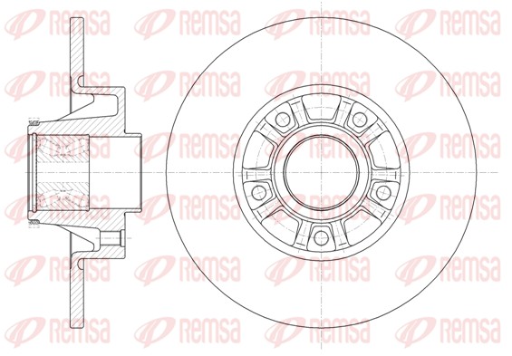 Disque de frein REMSA 6733.20