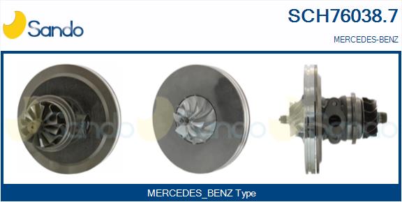 Groupe carter, turbocompresseur SANDO SCH76038.7
