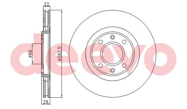 Disque de frein DEEVO BD28600