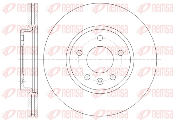 Disque de frein REMSA 61314.10