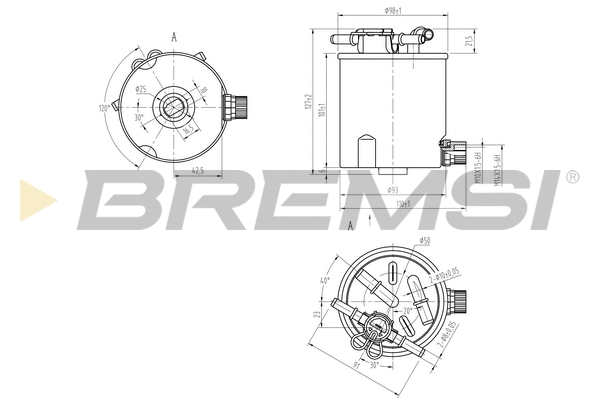 Filtre à carburant BREMSI FE0782