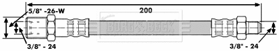 Tuyau d'embrayage BORG & BECK BBH6541
