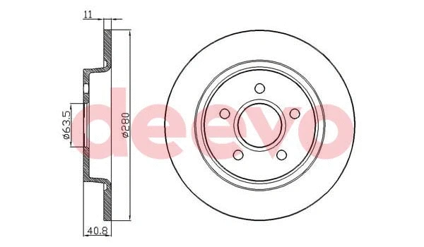 Disque de frein DEEVO BD16740