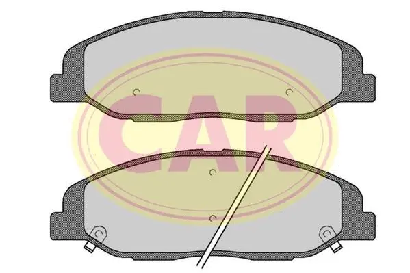 Kit de plaquettes de frein, frein à disque CAR PNT9771