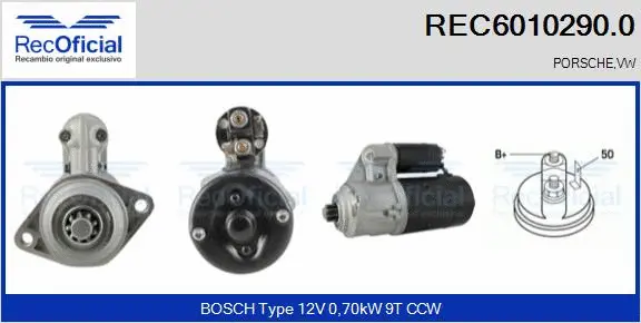 Démarreur RECOFICIAL REC6010290.0