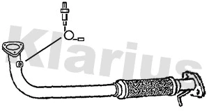 Tuyau d'échappement KLARIUS 301232