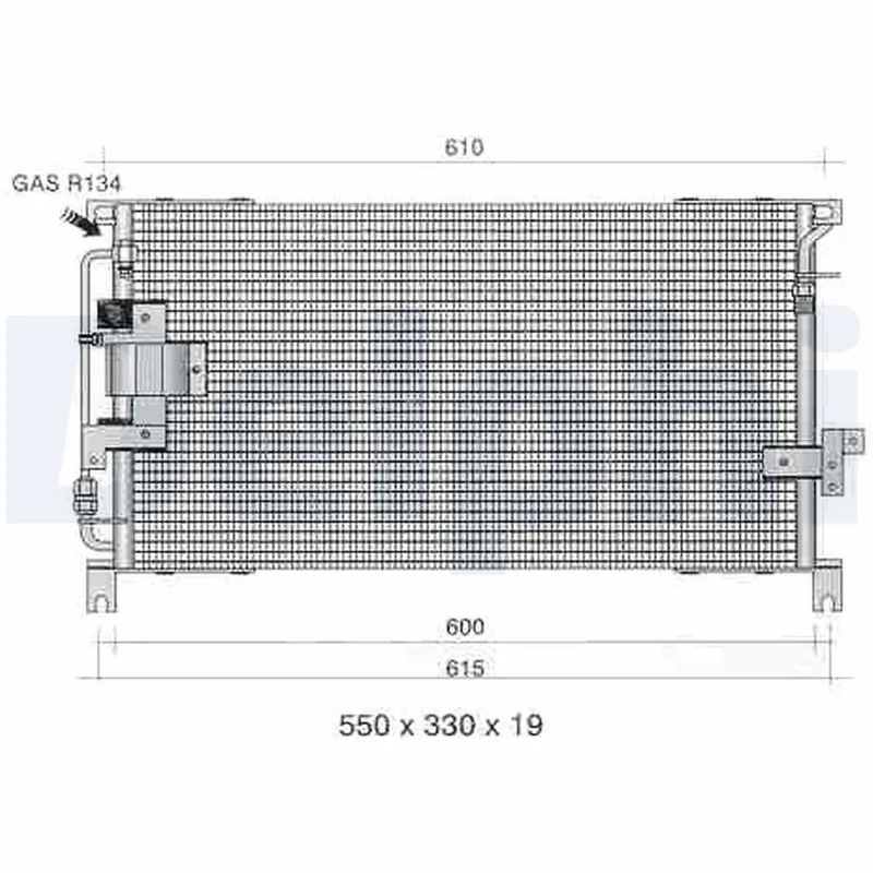 Condenseur, climatisation DELPHI TSP0225337