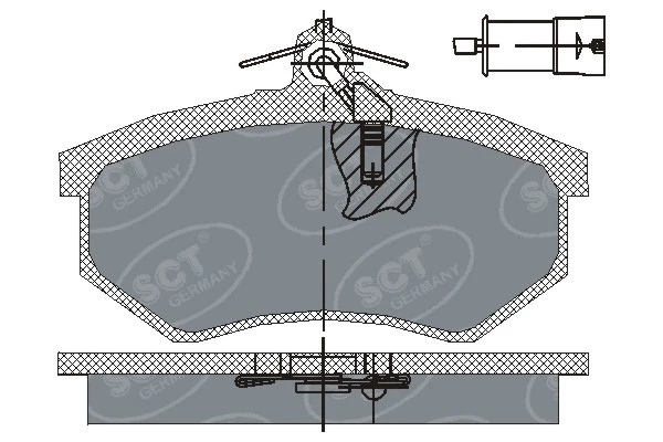 Kit de plaquettes de frein, frein à disque SCT - MANNOL SP 199 PR