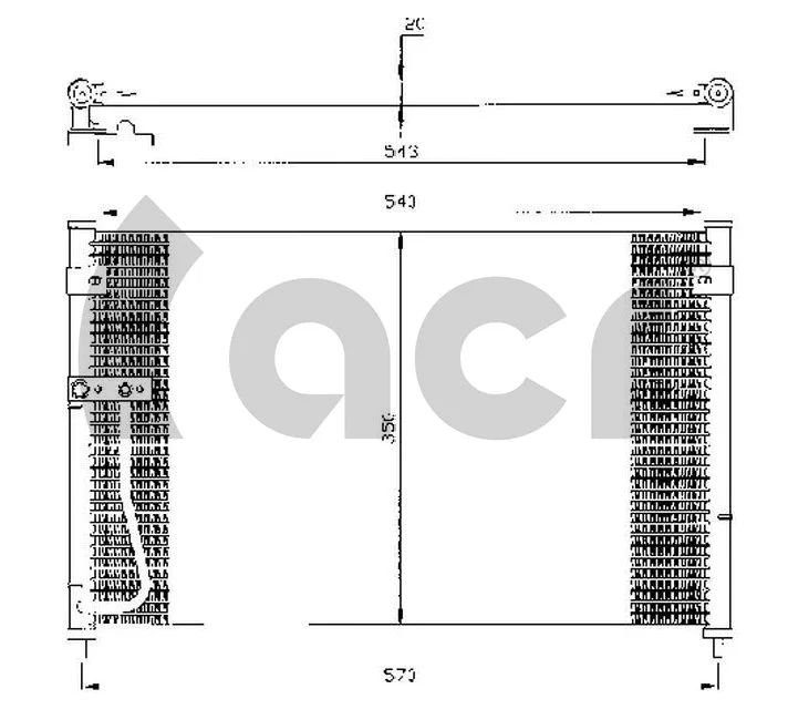 Condenseur, climatisation ACR 300338