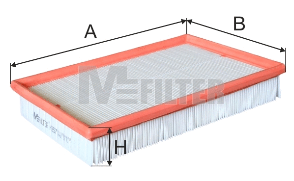 Filtre, air de l'habitacle MFILTER K 957