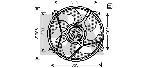 Ventilateur, refroidissement du moteur EACLIMA 33V10015
