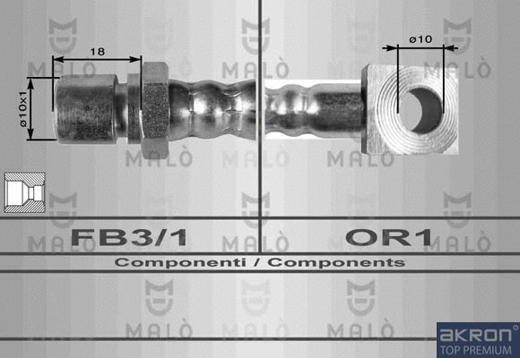 Flexible de frein AKRON-MALÒ 8540