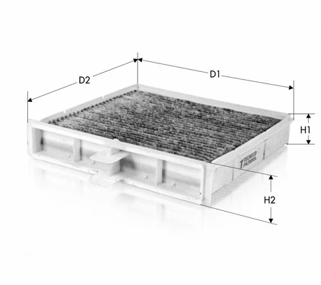 Filtre, air de l'habitacle TECNECO FILTERS CK9691C