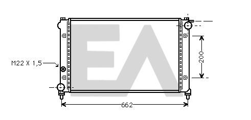 Radiateur, refroidissement du moteur EACLIMA 31R67007