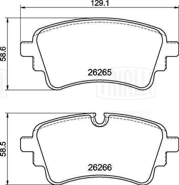 Kit de plaquettes de frein, frein à disque TRIALLI PF 4475